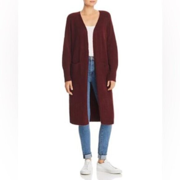 John + Jenn Anthropologie long Open sweater cardigan duster Sz L/XL - Picture 1 of 16